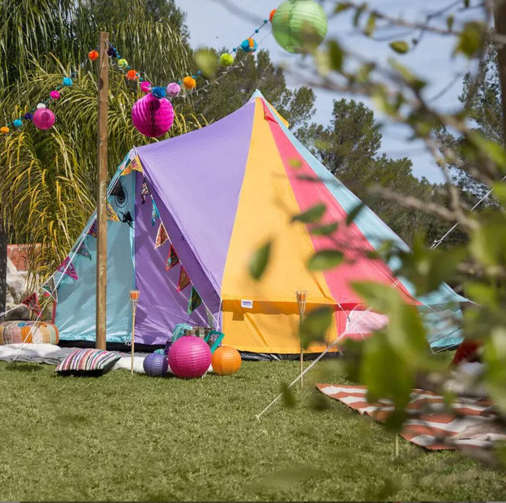 Glamping music festival 