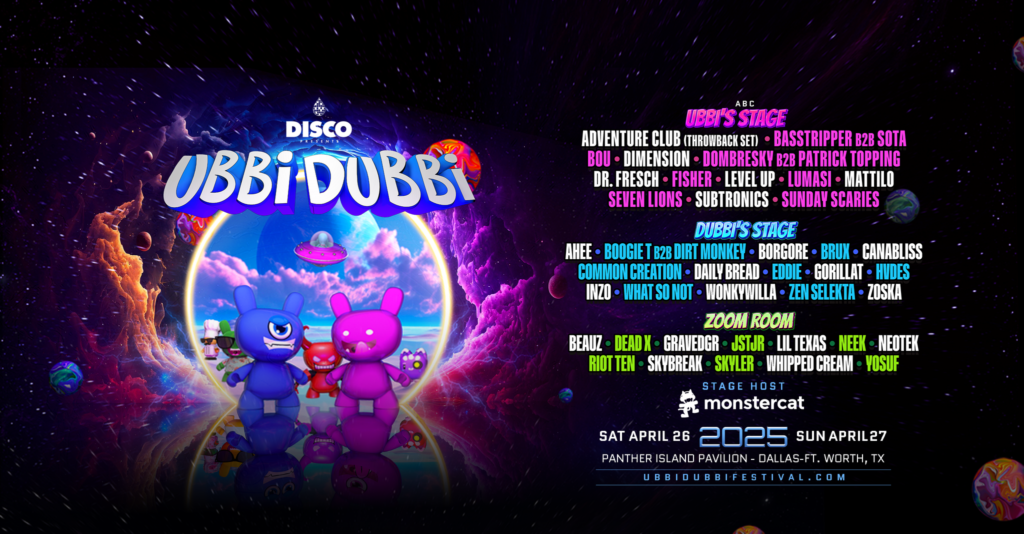 Ubbi Dubbi 2025 Festival lineup grabbed from Facebook page