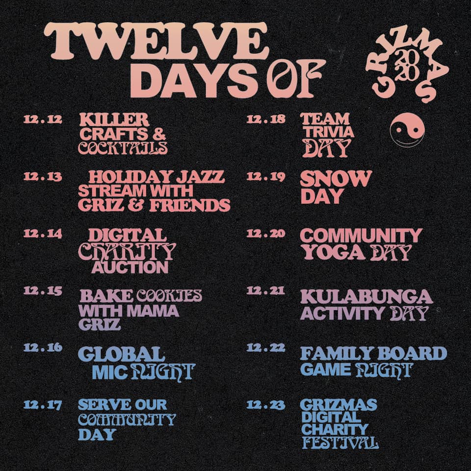 12 days of grizmas