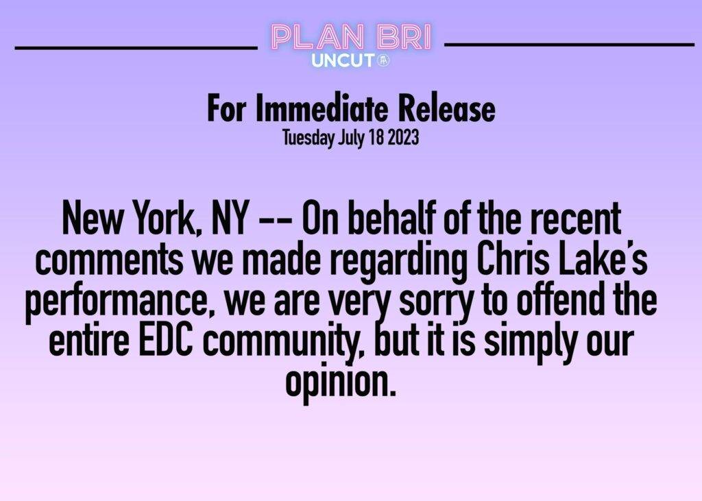 Plan Bri Chris Lake