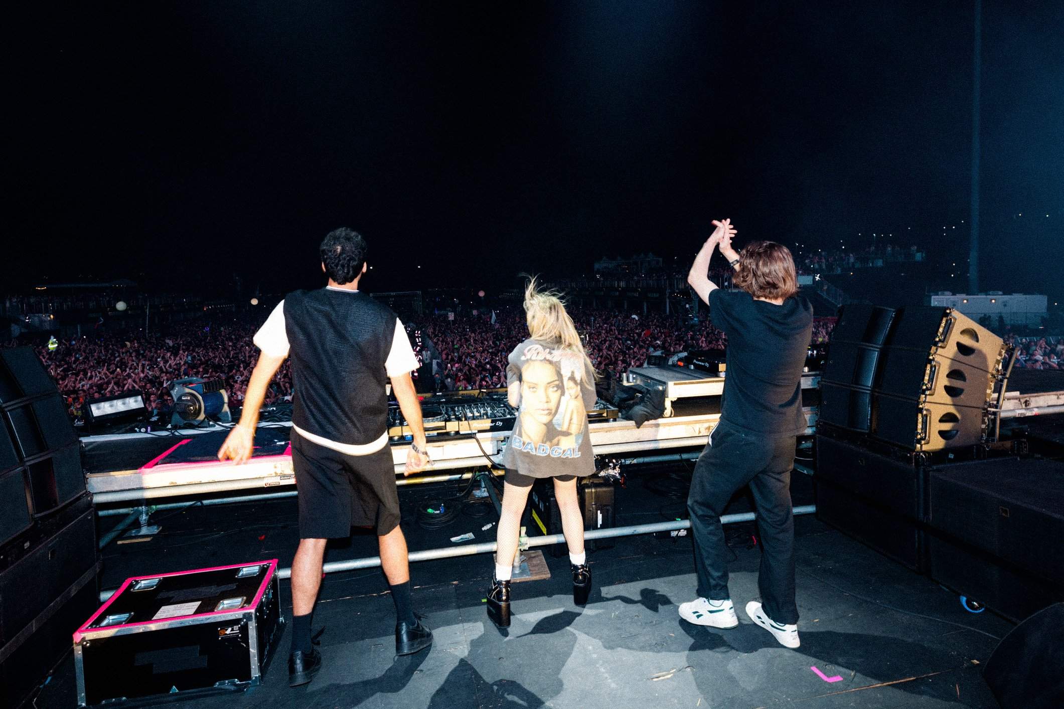 Alison Wonderland and DJ duo, MEMBA, perform their new song at Electric Zoo