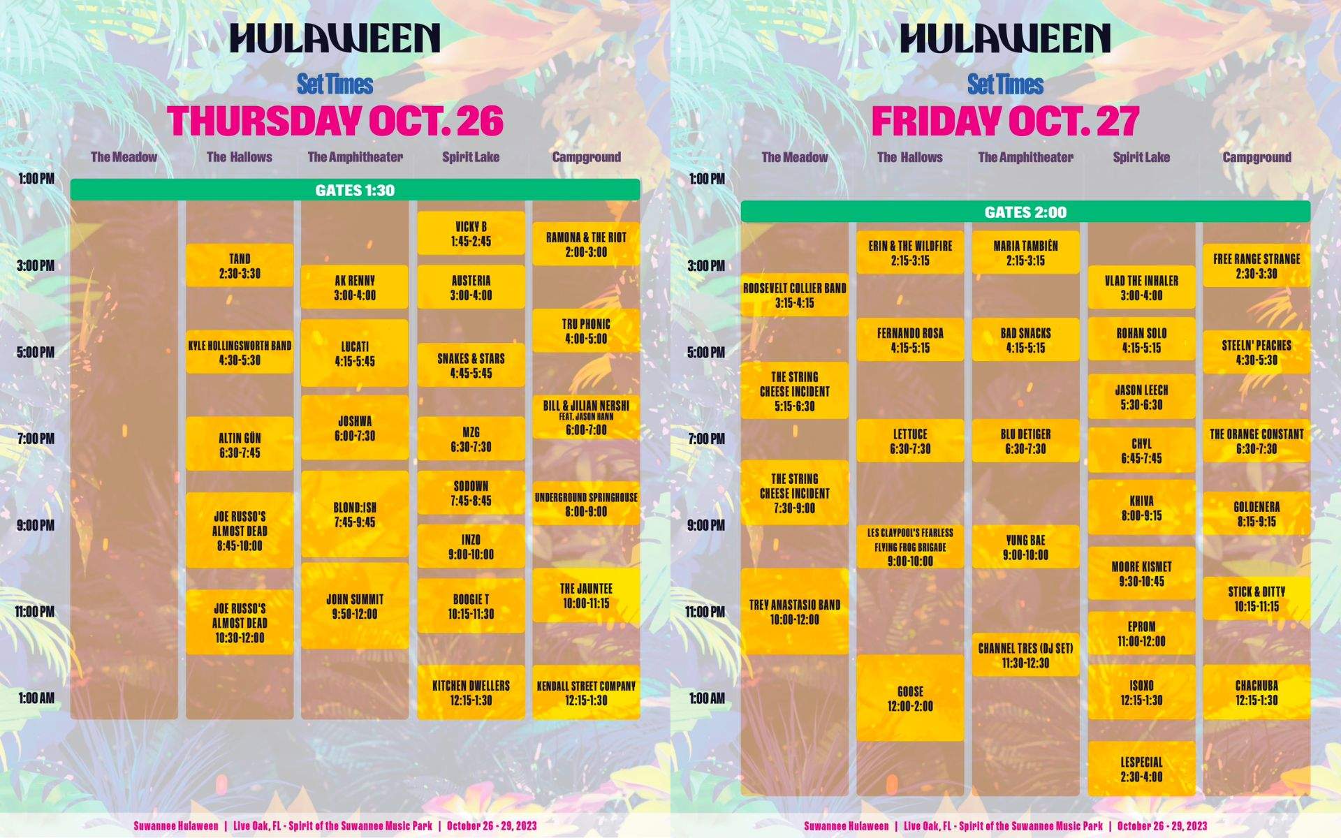 hulaween thursday + friday