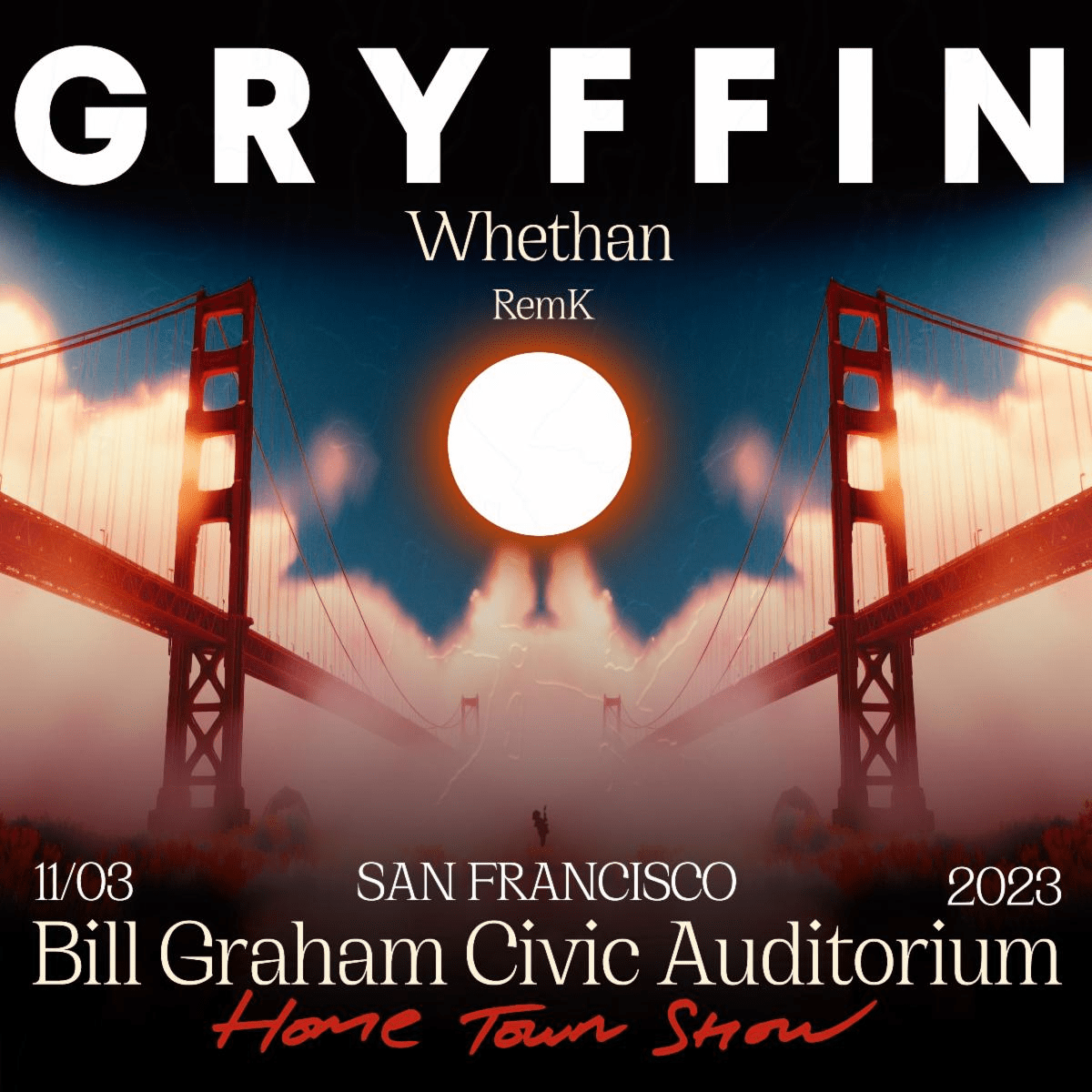 Poster for Gryffin's show in SF