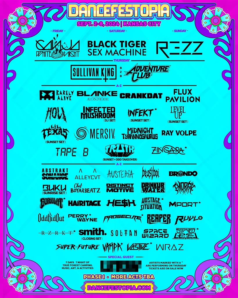 dancefestopia 2024 lineup