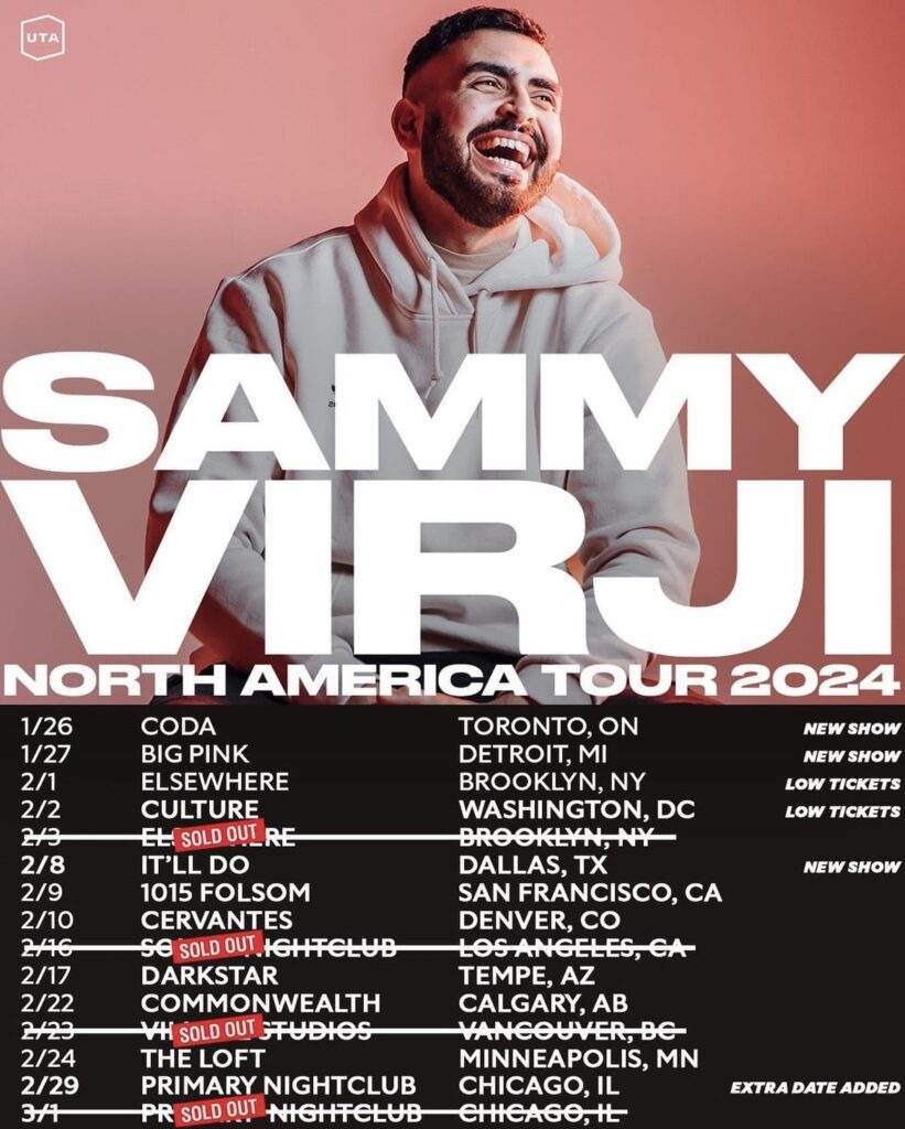 Sammy Virji, North American Tour 2024