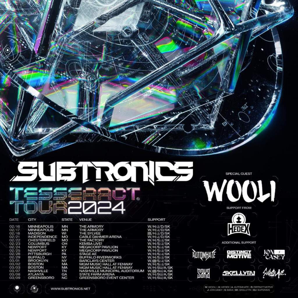 Subtronics, Tesseract Tour 2024