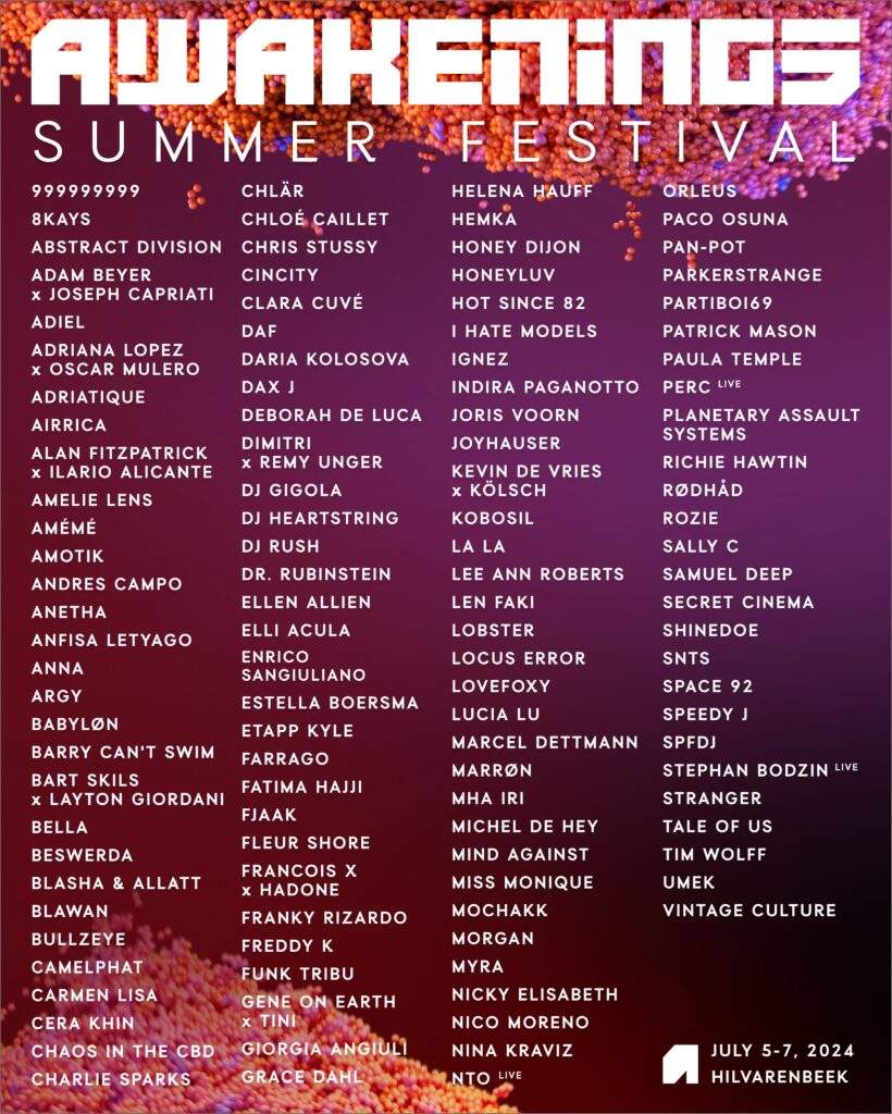 Awakenings Summer Fesitval 2024