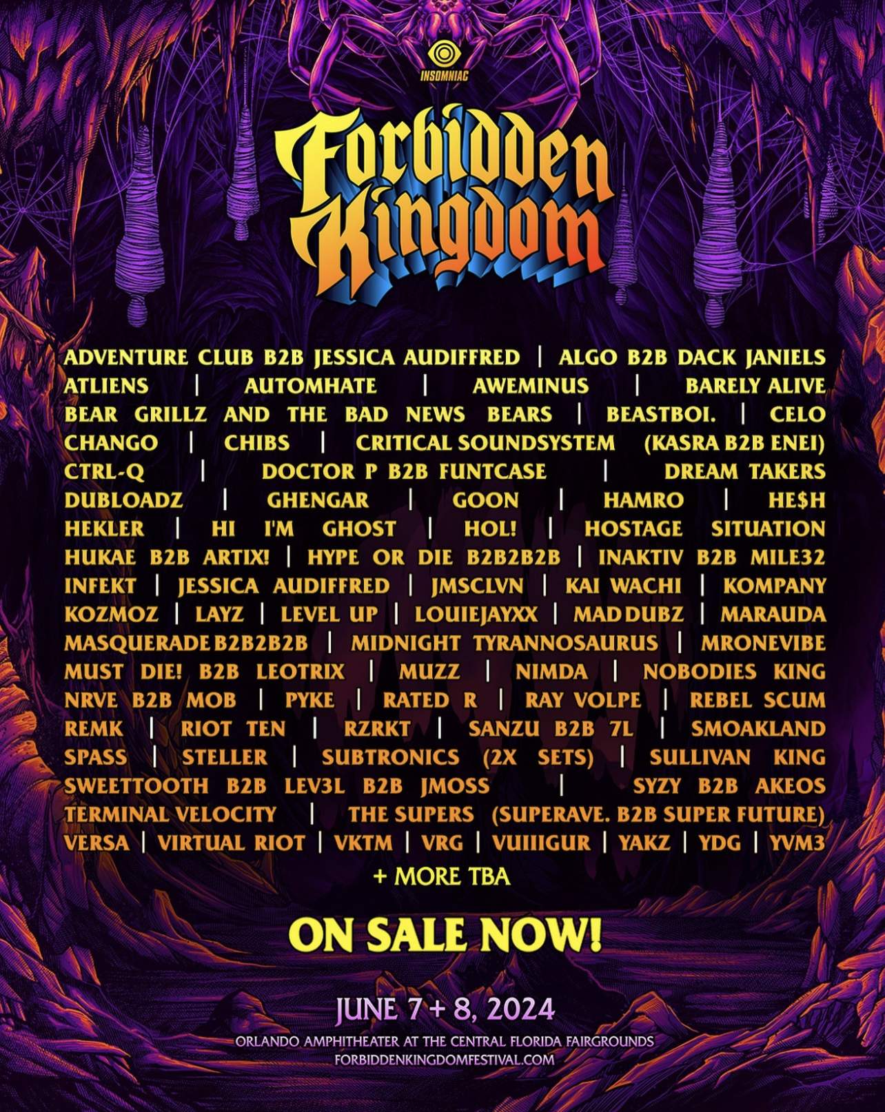 Forbidden Kingdom announces stacked phase 1 lineup in official festival poster. 