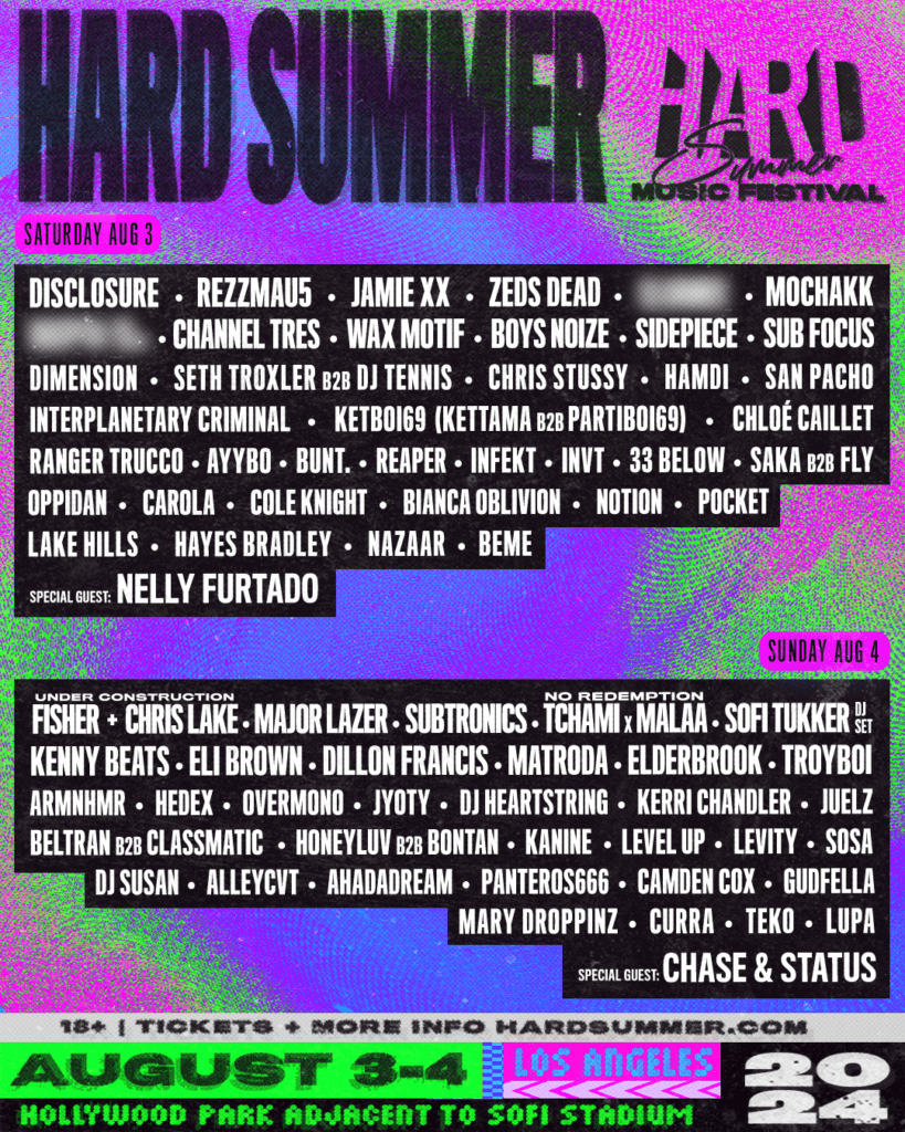 Hard Summer Lineup