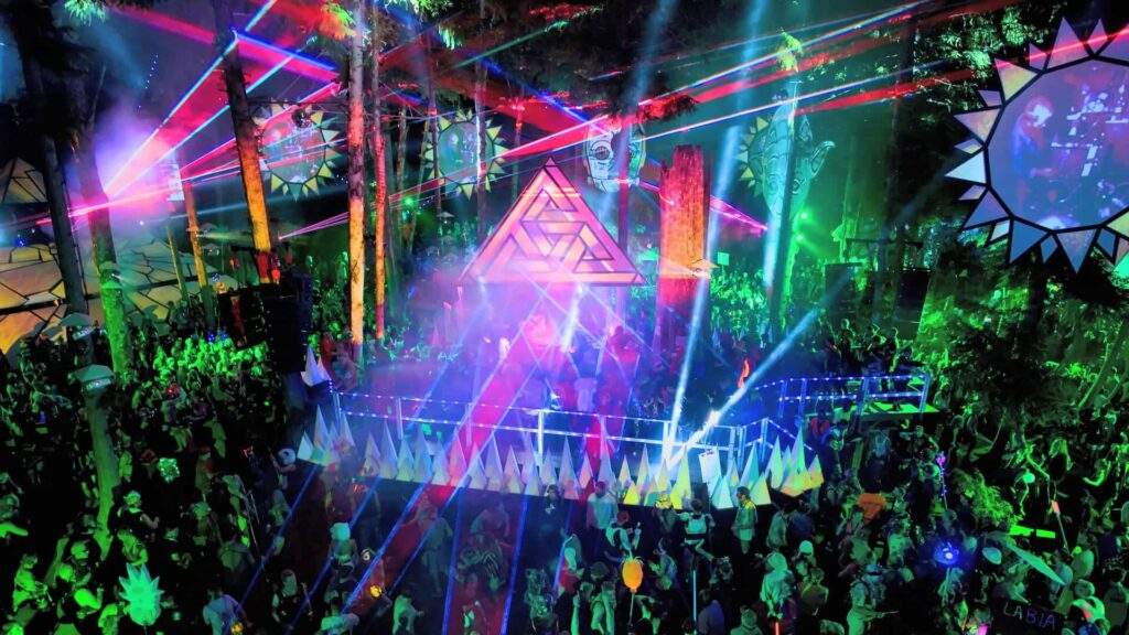 Shambhala Fractal Forest stage