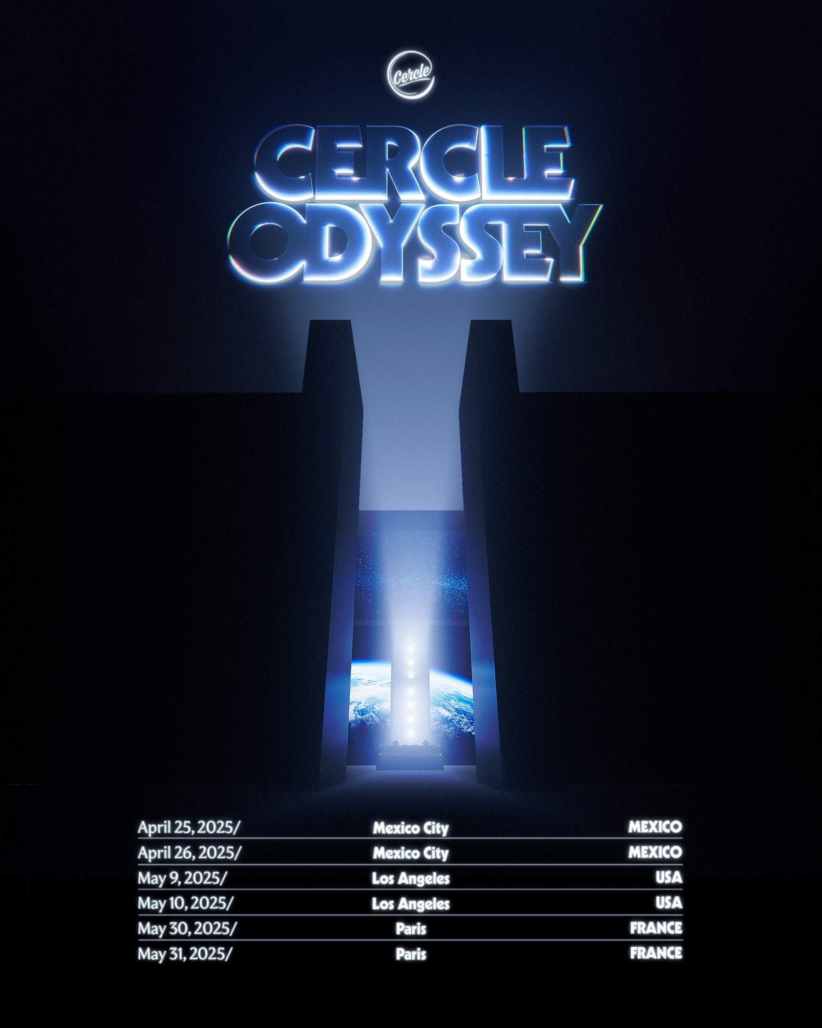 cercle odyssey tour poster