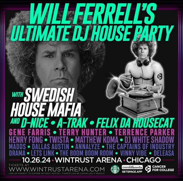 Will Ferrell Ultimate DJ House Party