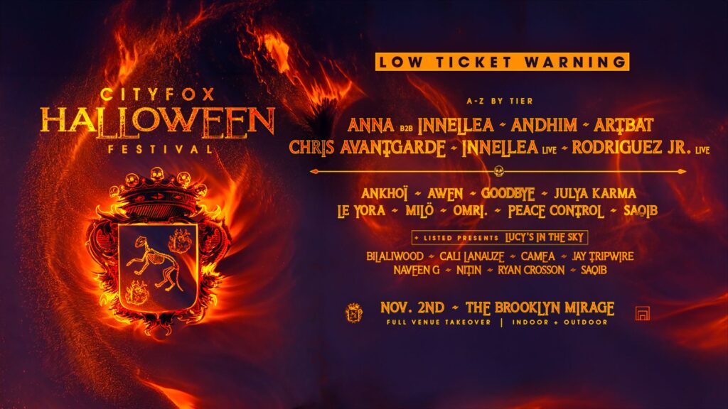 Cityfox Halloween lineup