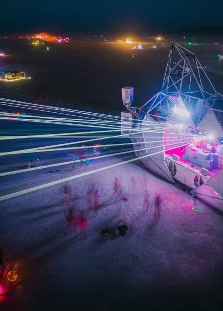 Titanic's End Art Car at Burning Man