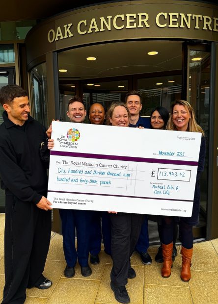 Michael Bibi celebrates two years cancer free at The Royal Marsden