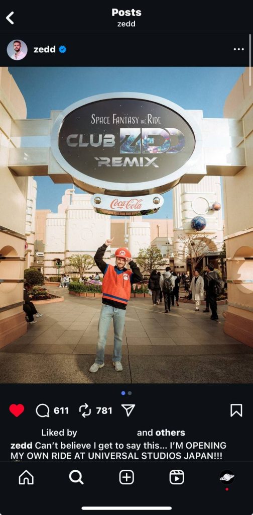 Universal Studios Japan Zedd