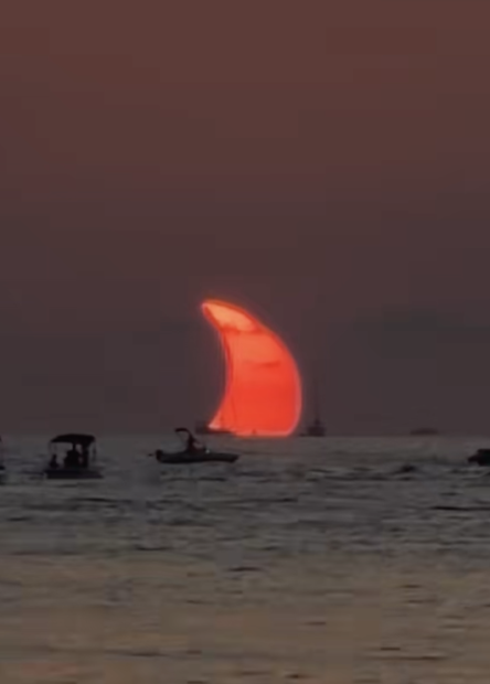 Image courtesy of Lottie Sharp TikTok | Ibiza eclipse
